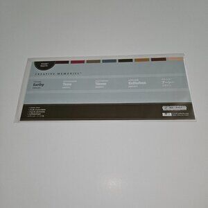 NEW Creative Memories Earthy Designs 1 Sticker Sheet Power Palette Brown Green
